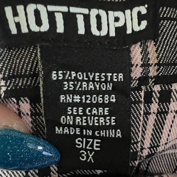 Hot Topic Pink and Black Plaid Dress - Picture 6 of 6